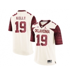 Oklahoma Sooners 19 Caleb Kelly White 47 Game Winning Streak College Football Jersey