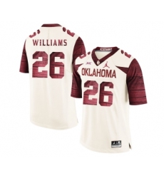 Oklahoma Sooners 26 Damien Williams White 47 Game Winning Streak College Football Jersey