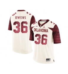 Oklahoma Sooners 36 Steve Owens White 47 Game Winning Streak College Football Jersey