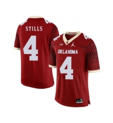 Oklahoma Sooners 4 Kenny Stills Red 47 Game Winning Streak College Football Jersey