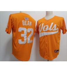 Men's Tennessee Volunteers #32 Drew Beam Orange Stitched Jersey