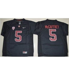 Stanford Cardinal #5 Christian McCaffrey Black Stitched NCAA Jersey