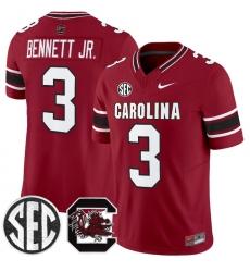 Men's South Carolina Fighting Gamecocks #3 Mazeo Bennett Jr. Garnet 2026 F.U.S.E. Stitched Nike Jersey