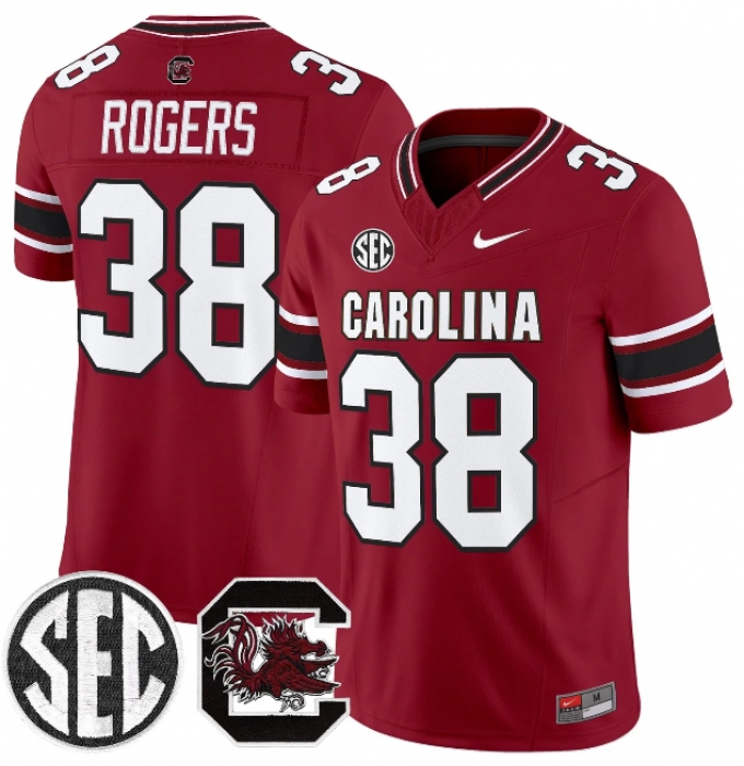 Men's South Carolina Fighting Gamecocks #38 George Rogers Garnet 2026 F.U.S.E. Stitched Nike Jersey