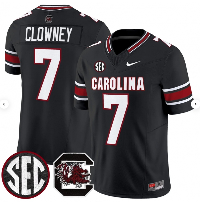 Men's South Carolina Fighting Gamecocks #7 Jadeveon Clowney Black 2026 F.U.S.E. Stitched Nike Jersey