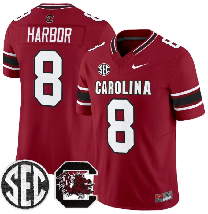 Men's South Carolina Fighting Gamecocks #8 Nyck Harbor Garnet 2026 F.U.S.E. Stitched Nike Jersey