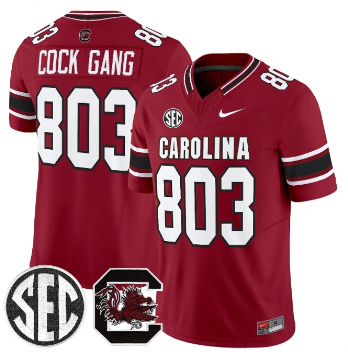 Men's South Carolina Fighting Gamecocks #803 Cock Gang Garnet 2026 F.U.S.E. Stitched Nike Jersey