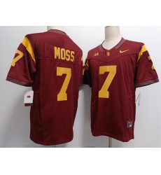 Men's USC Trojans #7 Miller Moss 2023 F.U.S.E. Red Stitched Jersey