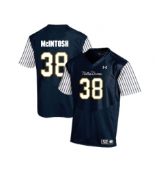 Notre Dame Fighting Irish 38 Deon McIntosh Navy College Football Jersey