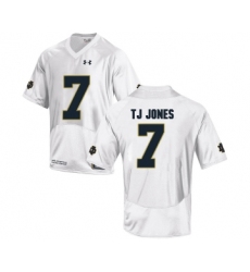 Notre Dame Fighting Irish 7 TJ Jones White College Football Jersey