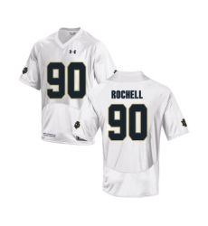 Notre Dame Fighting Irish 90 Isaac Rochell White College Football Jersey