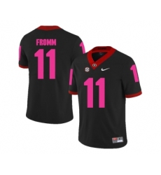 Georgia Bulldogs 11 Jake Fromm Black 2018 Breast Cancer Awareness College Football Jersey