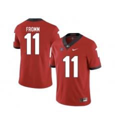 Georgia Bulldogs 11 Jake Fromm Red Nike College Football Jersey