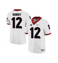 Georgia Bulldogs 12 Brice Ramsey White College Football Jersey