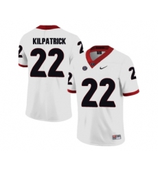 Georgia Bulldogs 22 Rhonda Kilpatrick White College Football Jersey