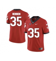 Georgia Bulldogs 35 Brian Herrien Red College Football Jersey