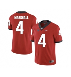 Georgia Bulldogs 4 Keith Marshall Red College Football Jersey