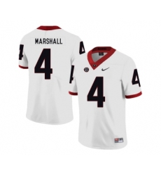 Georgia Bulldogs 4 Keith Marshall White Nike College Football Jersey