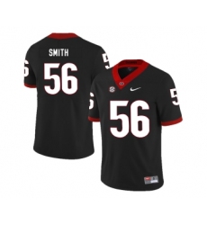 Georgia Bulldogs 56 Garrison Smith Black Nike College Football Jersey