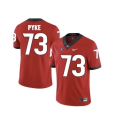 Georgia Bulldogs 73 Greg Pyke Red College Football Jersey