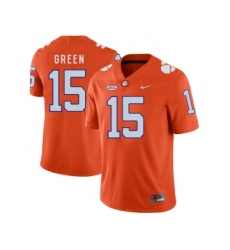 Clemson Tigers 15 T.J. Green Orange Nike College Football Jersey