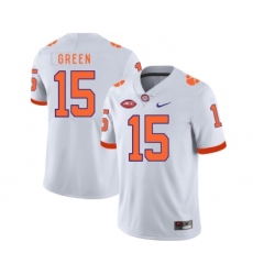 Clemson Tigers 15 T.J. Green White Nike College Football Jersey