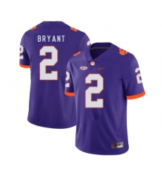 Clemson Tigers 2 Kelly Bryant Purple Nike College Football Jersey