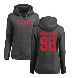 NFL Women's Nike New England Patriots #92 James Harrison Ash One Color Pullover Hoodie
