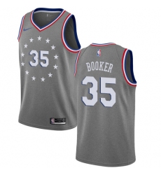 Women's Nike Philadelphia 76ers #35 Trevor Booker Swingman Gray NBA Jersey - City Edition