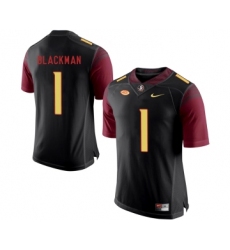 Florida State Seminoles 1 James Blackman Black College Football Jersey