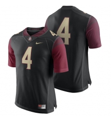 Florida State Seminoles #4 Black Limited Football Team Color Jersey