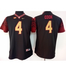 Florida State Seminoles 4 Dalvin Cook Black College Football Jersey