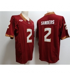 Men's Florida State Seminoles #2 Deion Sanders Red 2023 F U S E Stitched Limited NCAA Jersey