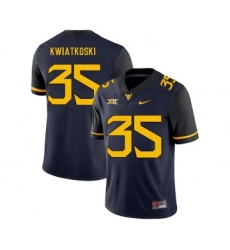 West Virginia Mountaineers 35 Nick Kwiatkoski Navy College Football Jersey