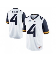 West Virginia Mountaineers 4 Kennedy McKoy White College Football Jersey