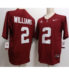 Men's Alabama Crimson Tide #2 Ryan Williams Red F.U.S.E Stitched Football Jersey