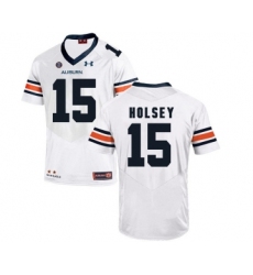 Auburn Tigers 15 Joshua Holsey White College Football Jersey