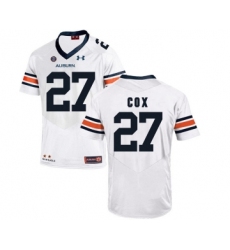 Auburn Tigers 27 Chandler Cox White College Football Jersey