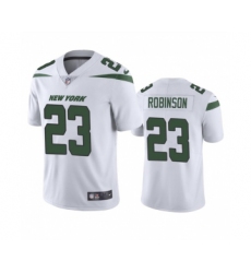Men's New York Jets #23 James Robinson White Vapor Untouchable Limited Stitched Jersey