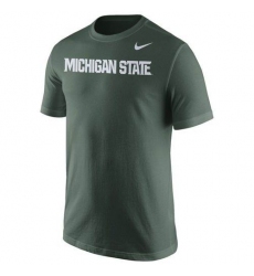 Michigan State Spartans Nike Wordmark T-Shirt Green