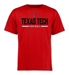 Texas Tech Red Raiders Custom Sport Wordmark T-Shirt Red