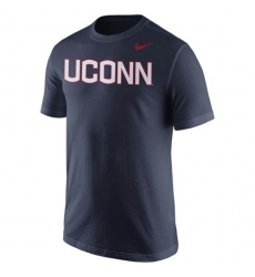 UConn Huskies Nike Wordmark T-Shirt Navy Blue