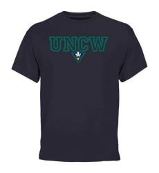 UNC Wilmington Seahawks Wordmark Logo T-Shirt Navy Blue