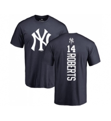 MLB Nike New York Yankees #14 Brian Roberts Navy Blue Backer T-Shirt
