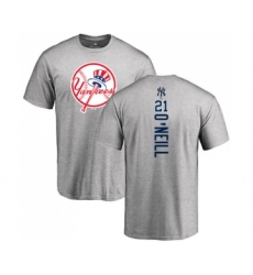 MLB Nike New York Yankees #21 Paul O'Neill Ash Backer T-Shirt