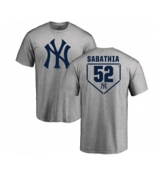MLB Nike New York Yankees #52 C.C. Sabathia Gray RBI T-Shir