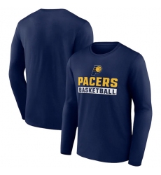 Men's Indiana Pacers Navy Let's Go Long Sleeve T-Shirt