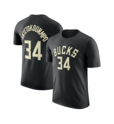 Men's Milwaukee Bucks #34 Giannis Antetokounmpo Black 2022-23 Statement Edition Long Sleeve T-Shirt