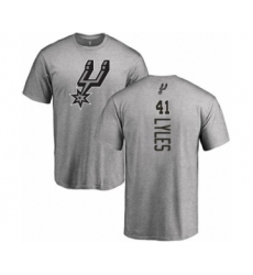 Basketball San Antonio Spurs #41 Trey Lyles Ash Backer T-Shirt