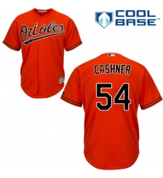Youth Majestic Baltimore Orioles #54 Andrew Cashner Replica Orange Alternate Cool Base MLB Jersey